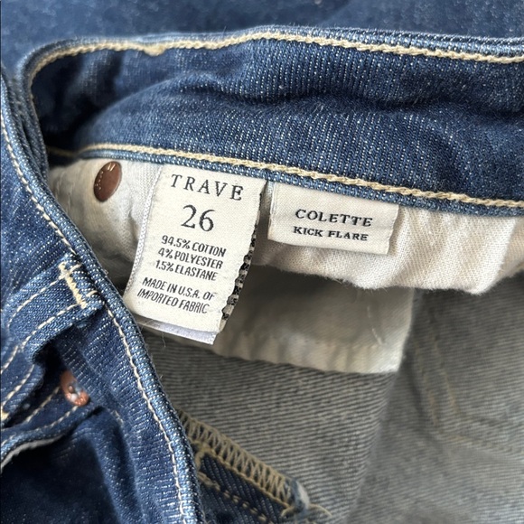 TRAVE Collette Kick Flare Jeans in No Excuses Wash Size 26 - Picture 8 of 10
